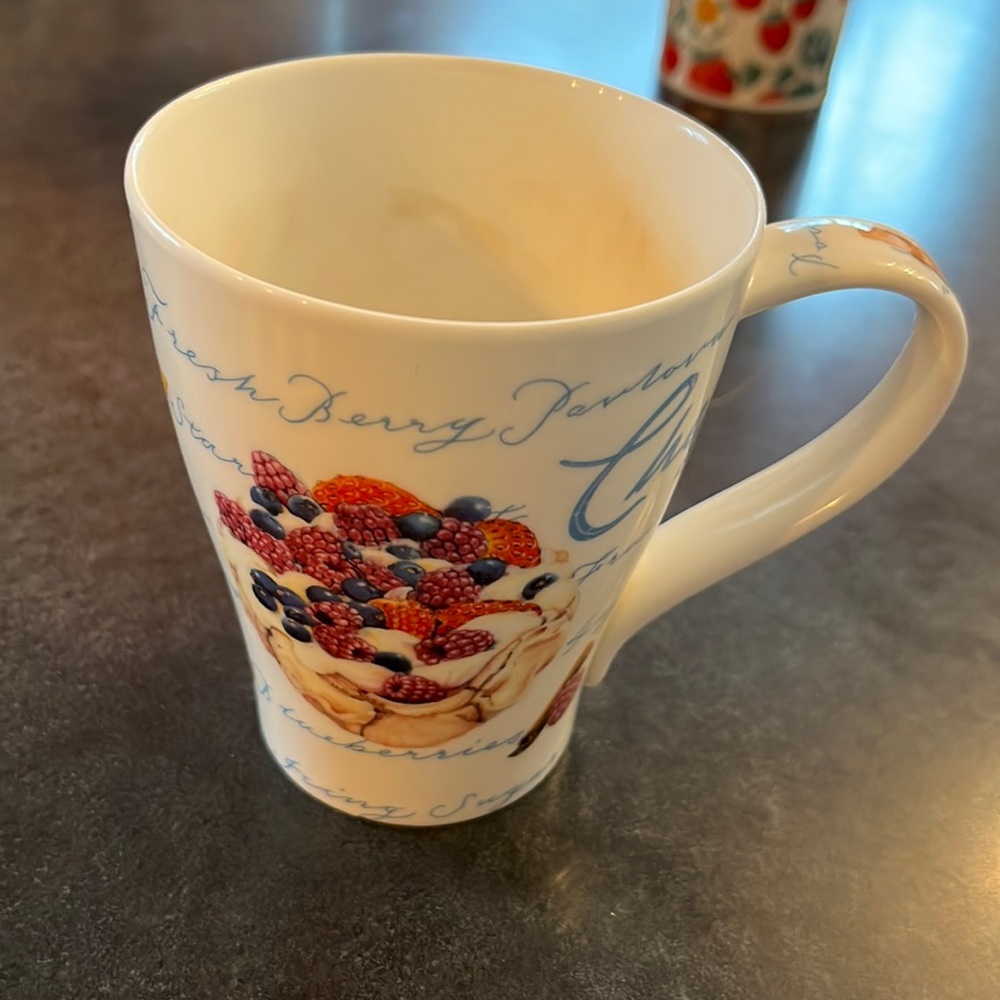 Dunoon mug - divine desserts designed by Richard Partis